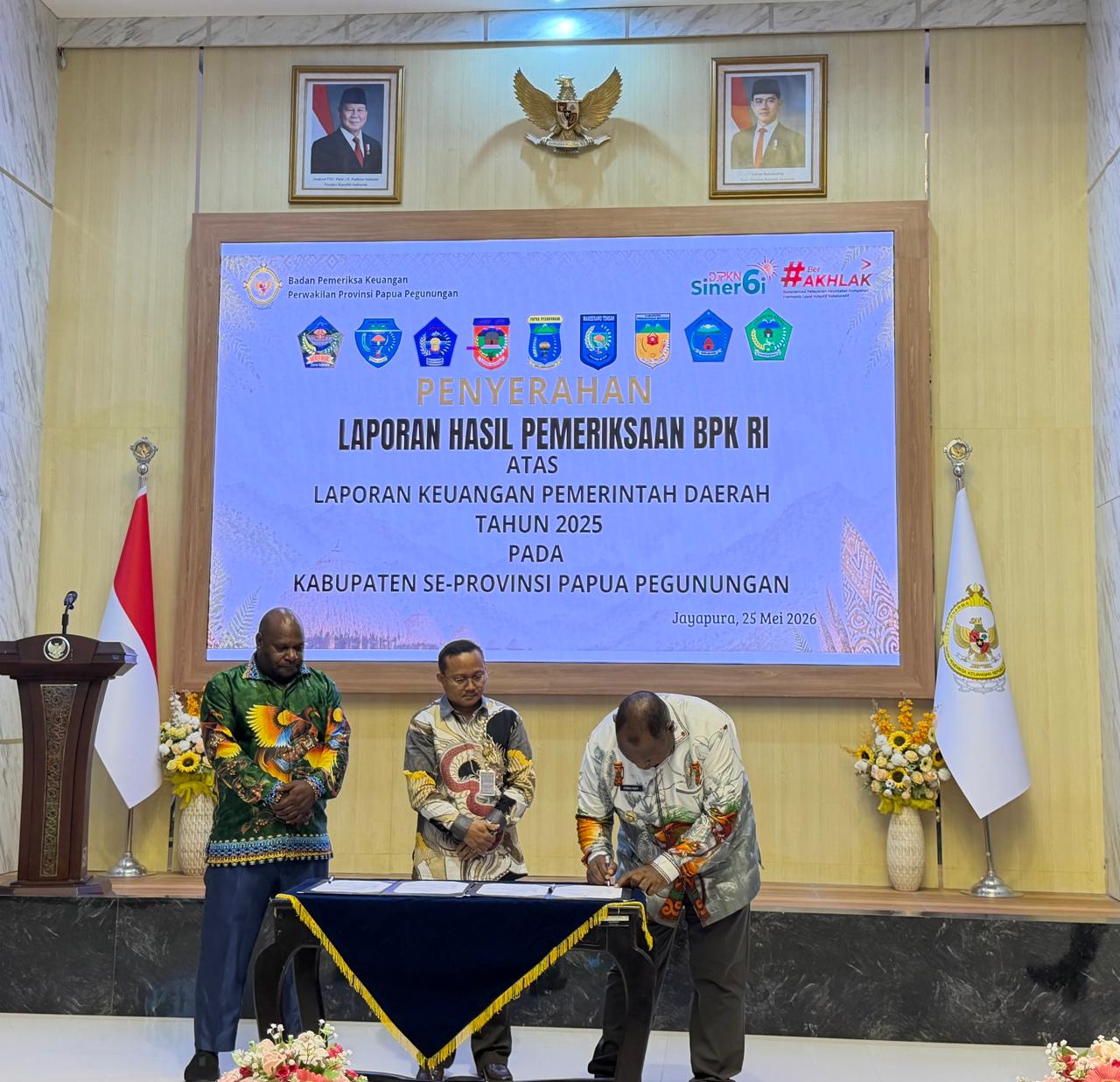 Kabupaten Jayawijaya meraih opini Wajar Tanpa Pengecualian dari BPK RI Perwakilan Provinsi Papua Pegunungan