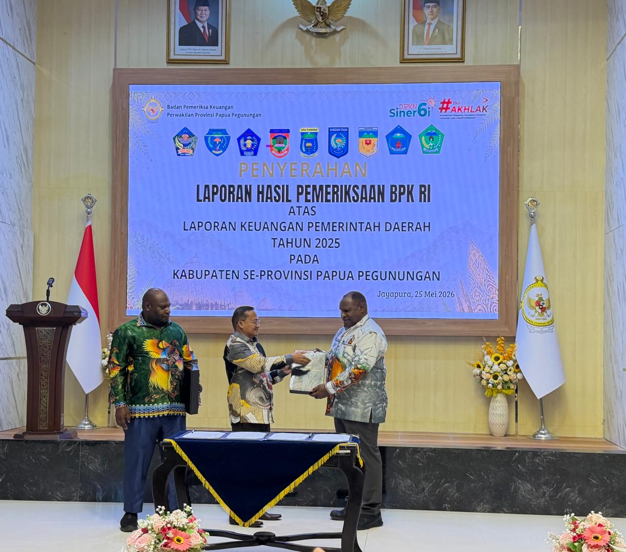 Kabupaten Jayawijaya meraih opini Wajar Tanpa Pengecualian dari BPK RI Perwakilan Provinsi Papua Pegunungan